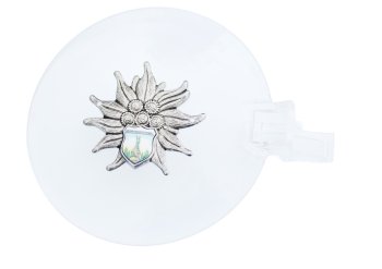 Preview: Bierglasdeckel schütze dein Bier vor Insekten, Laub, Fliegen... mit Wappen Hermannsdenkmal